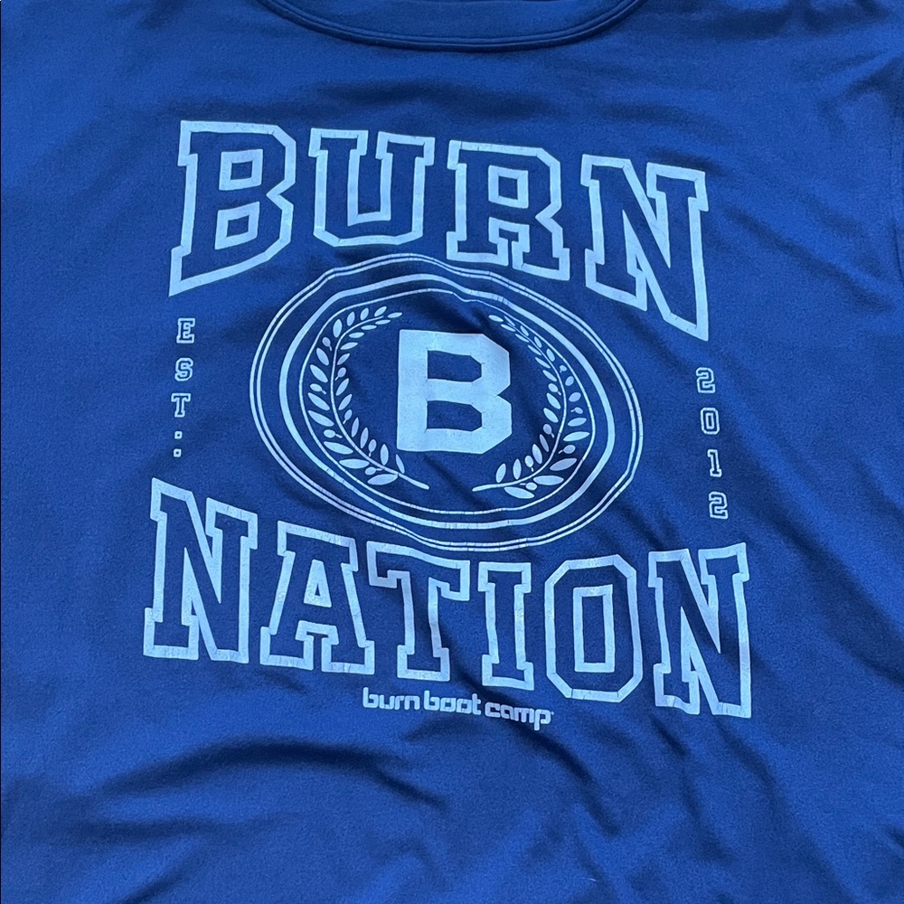 Burn Boot Camp Blue Short Sleeve Tee